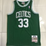 Maillot de Basket #33 Bird Celtics 1985-86 Vert